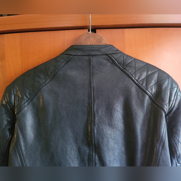 🆕 Burberry Brit Moto Lether Jacket - Picture 8 of 13
